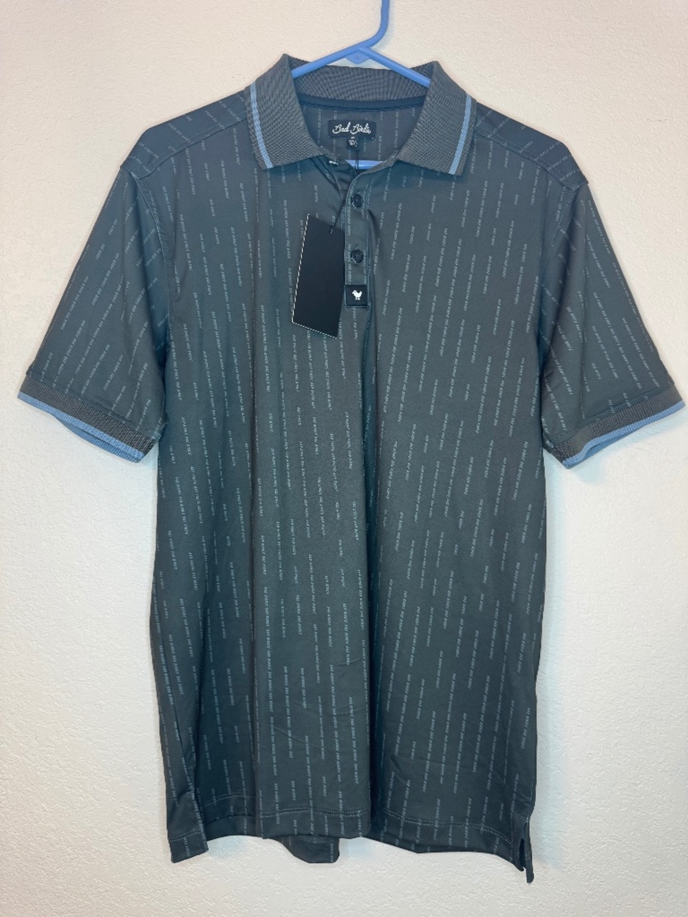 NWT Bad Birdie Ridge Polo Tight Lies Black Size M